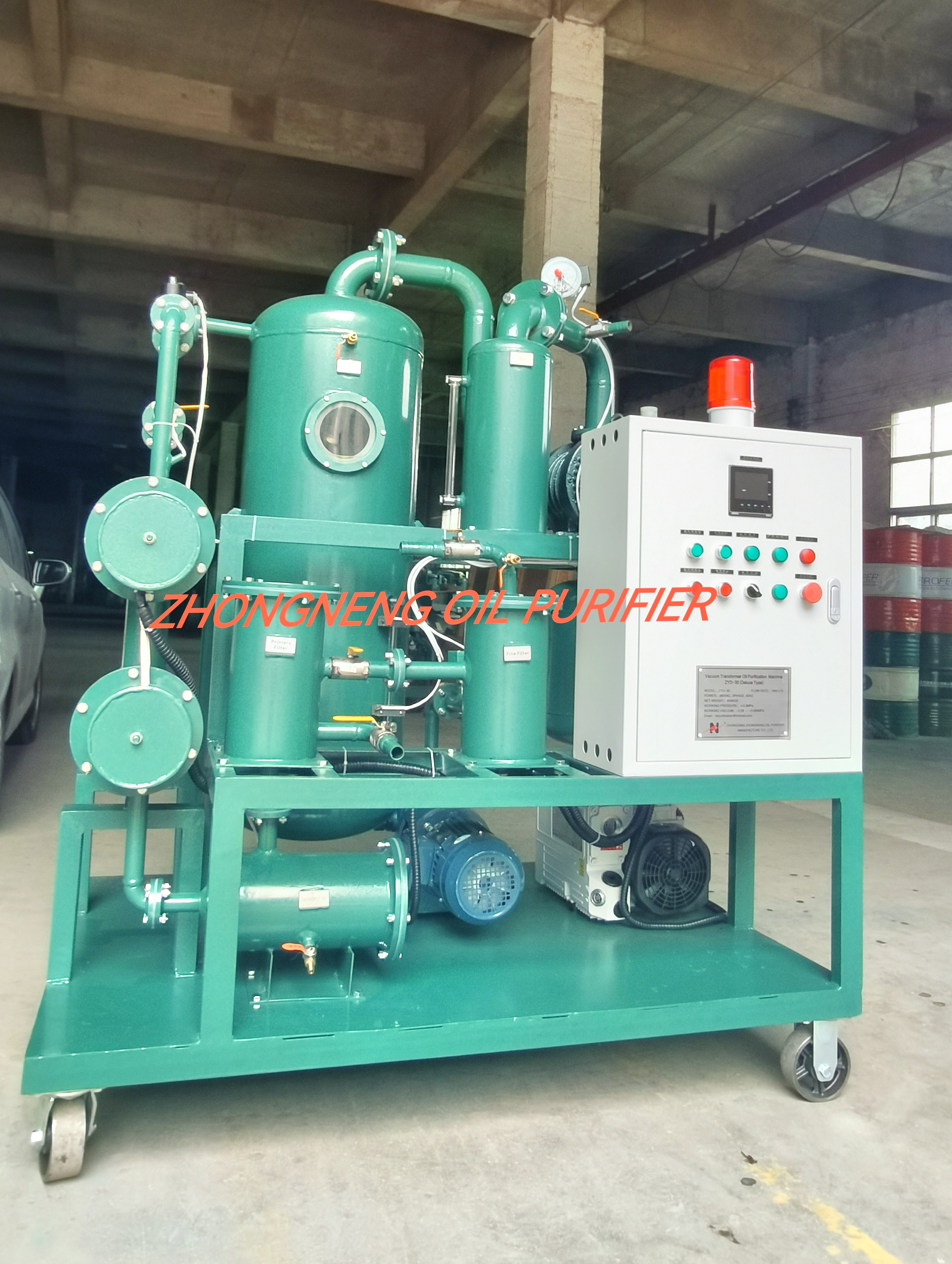 ZYD-30 Double Stage Vacuum Transformer Oil Purifier Machine Works Well On Customer Site