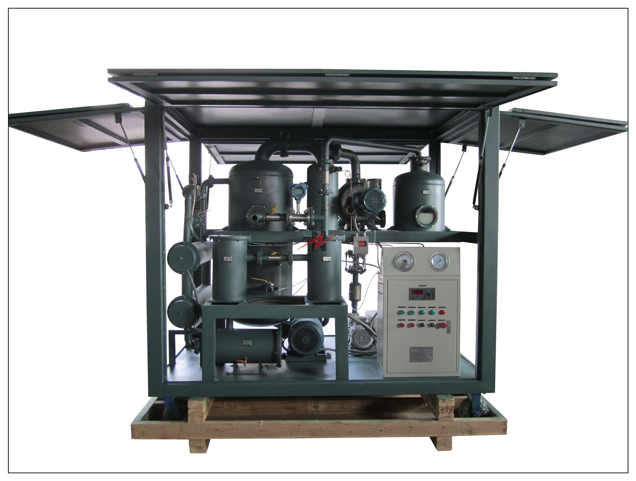  ZYD-I-W Enclosed Weather Proof Type Double Stage High Vacuum Transformer Oil Regeneration Purifier